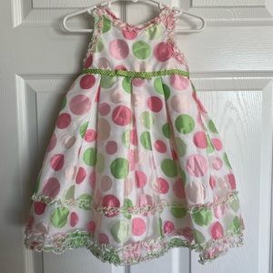 12 month baby girls Marmeletto sleeveless Spring dress.